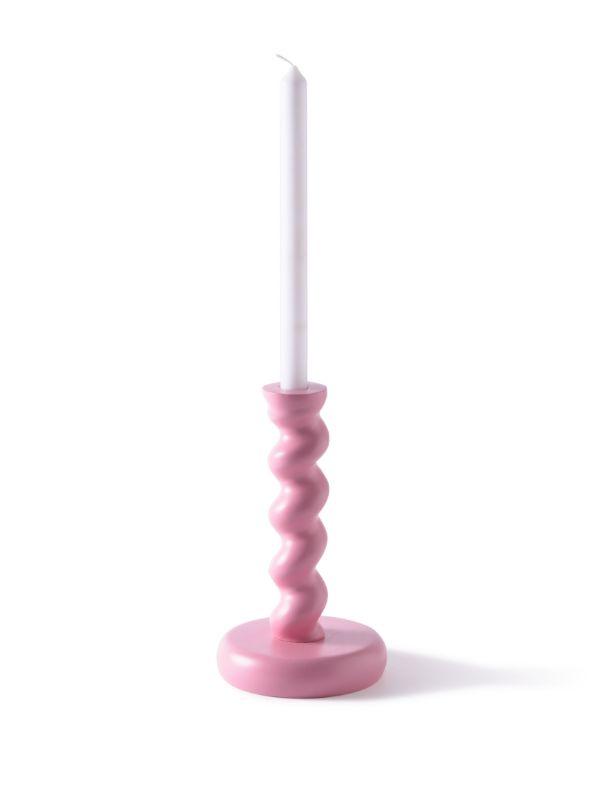 Browns POLSPOTTEN Pink Twister Candle Holder | Browns Candle Holders