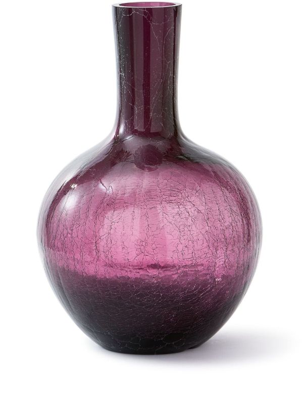 browns POLSPOTTEN Purple Large Ball Body Glass Vase | Browns Vases
