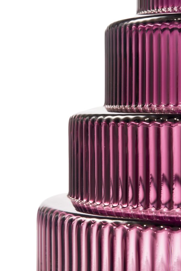 Browns POLSPOTTEN Purple Steps Large Glass Vase | Browns Vases
