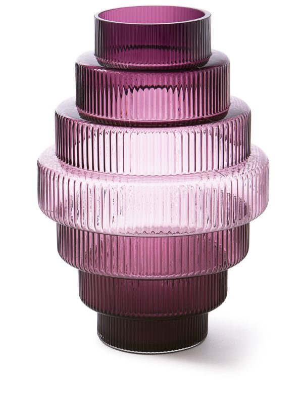 browns POLSPOTTEN purple Steps large glass vase | Browns Vases