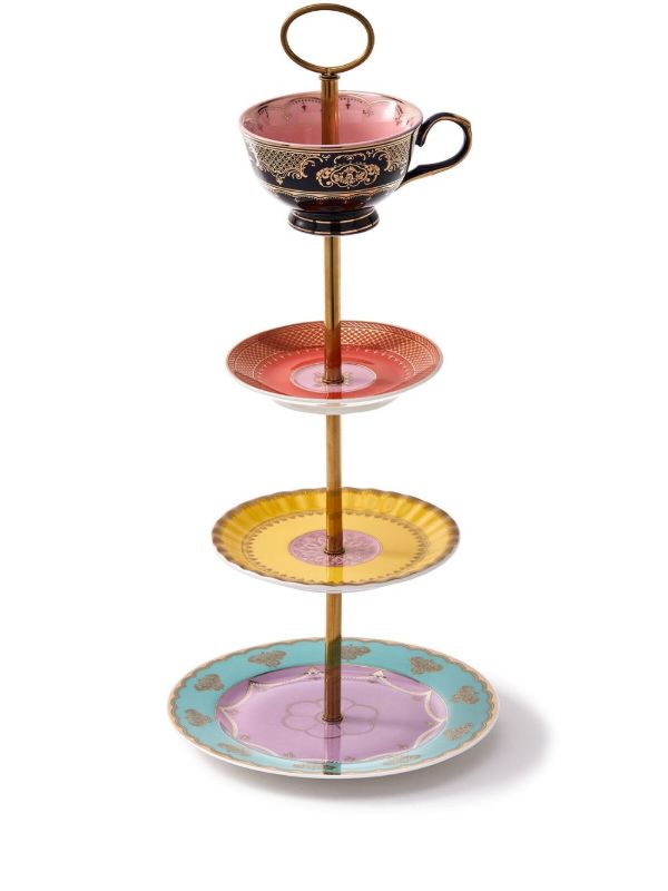 browns POLSPOTTEN Red Grandpa High Tea Set Stand | Browns Plates & Bowls