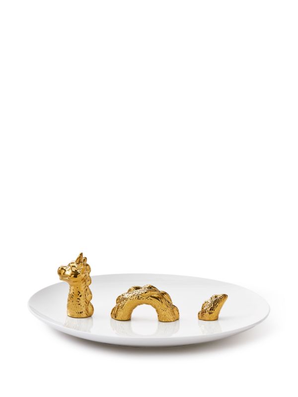 Browns POLSPOTTEN White Dragon Ceramic Decorative Plate | Browns Decorative Trays & Plates