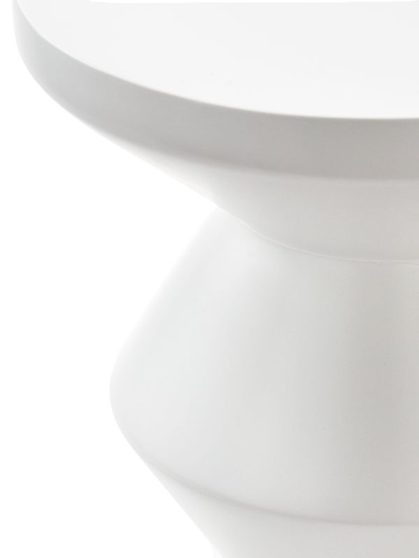 Browns POLSPOTTEN White Outdoor Zig Zag Lacquered Stool | Browns Chairs & Stools