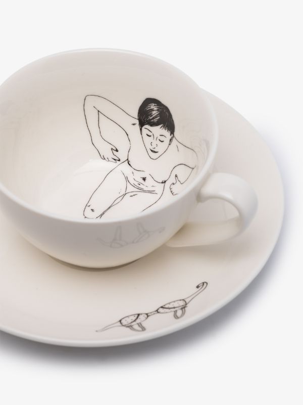 Browns POLSPOTTEN White Undressed Tea Set | Browns Cups & Tea Sets