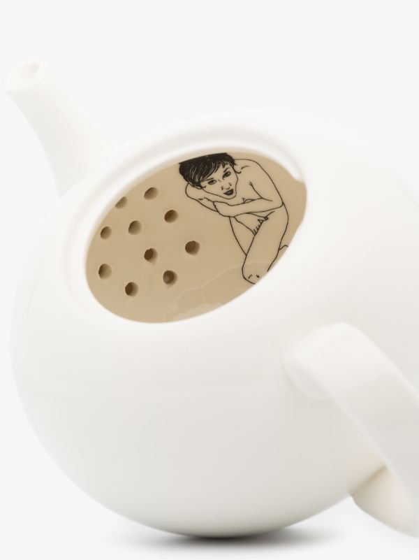 Browns POLSPOTTEN White Undressed Teapot | Browns Cups & Tea Sets