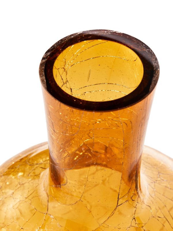 Browns POLSPOTTEN Yellow Crackled Ball Body Glass Vase | Browns Vases