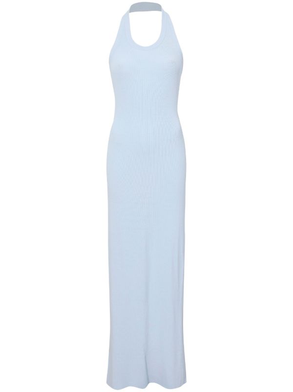 browns Proenza Schouler blue Meryl knitted maxi dress | Browns Day Dresses