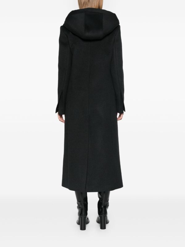 Browns Proenza Schouler Hooded Midi Coat | Browns Single Breasted Coats