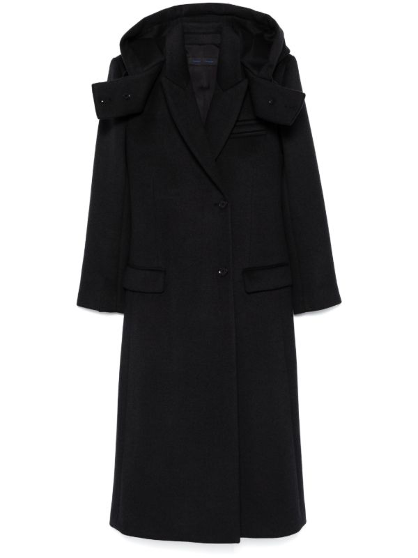 browns Proenza Schouler hooded midi coat | Browns Single Breasted Coats