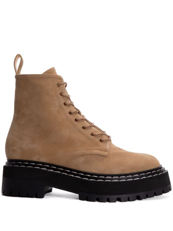 browns Proenza Schouler lace-up suede boots | Browns Boots
