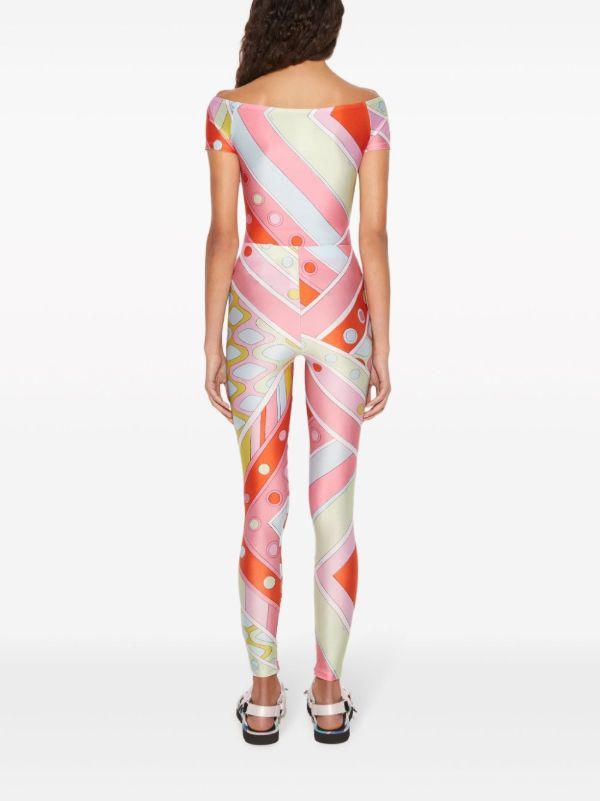 Browns PUCCI Blue Vivara-print Performance Leggings | Browns Leggings