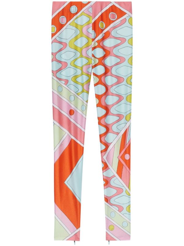 browns PUCCI blue Vivara-print performance leggings | Browns Leggings