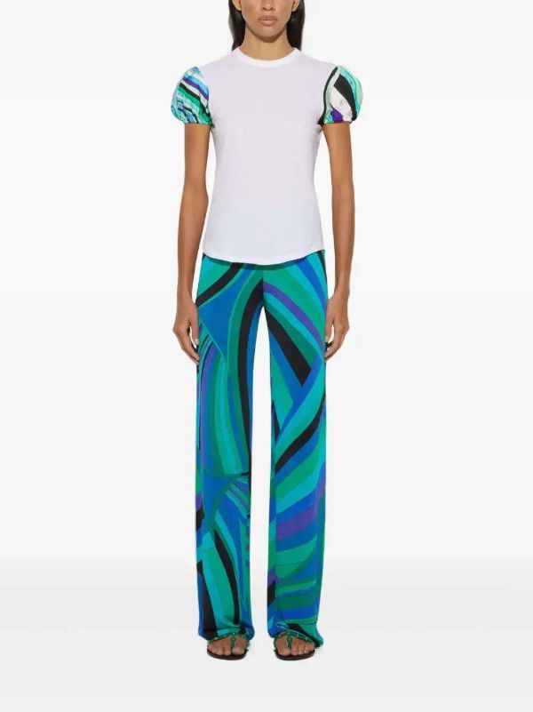Browns PUCCI Iride-print Trousers | Browns Straight-Leg Pants