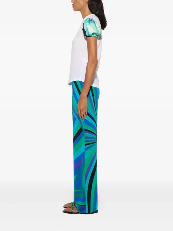 Browns PUCCI Iride-print Trousers | Browns Straight-Leg Pants