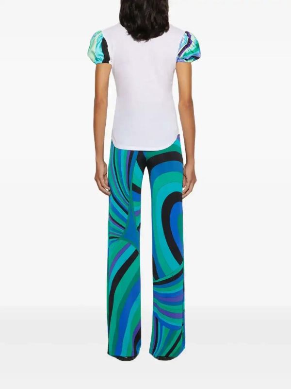 Browns PUCCI Iride-print Trousers | Browns Straight-Leg Pants