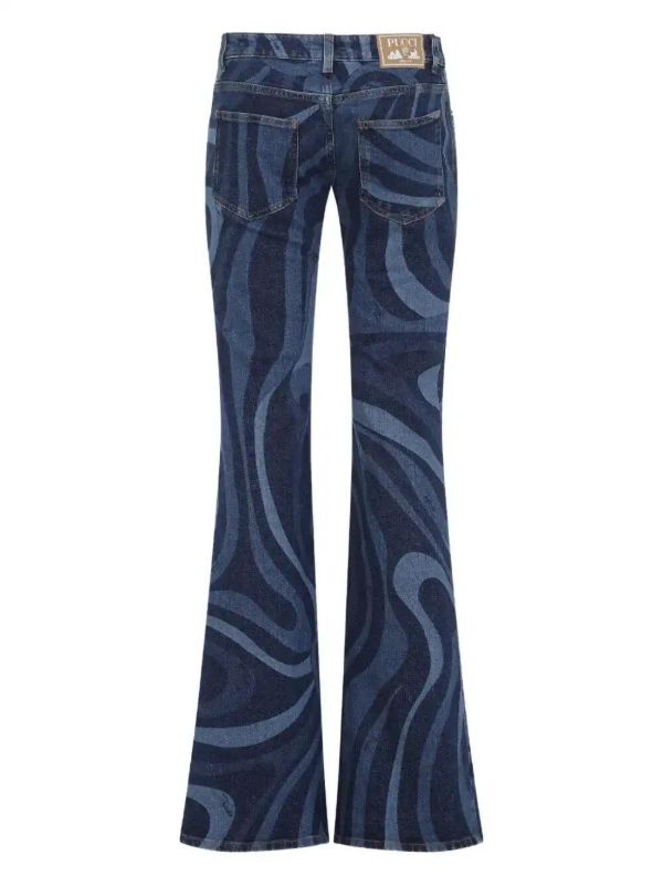 Browns PUCCI Marmo-print Flared Jeans | Browns Flares & Bell Bottom Jeans