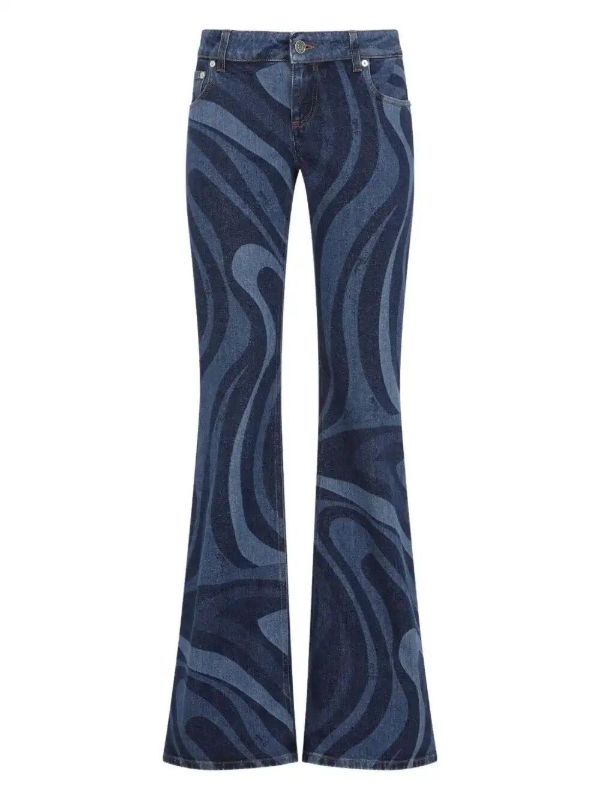 browns PUCCI Marmo-print flared jeans | Browns Flares & Bell Bottom Jeans