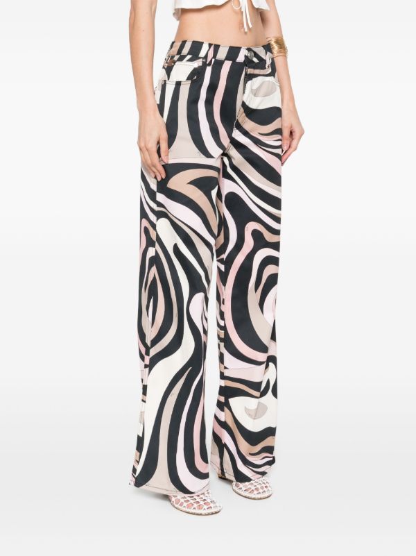 Browns PUCCI Marmo-print Trousers | Browns Straight-Leg Pants