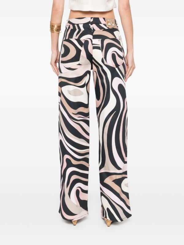 Browns PUCCI Marmo-print Trousers | Browns Straight-Leg Pants