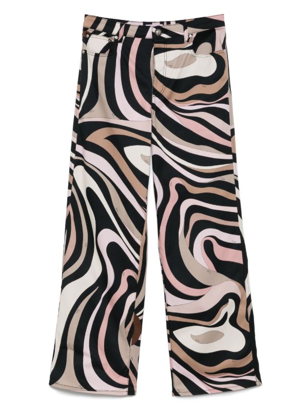 browns PUCCI Marmo-print trousers | Browns Straight-Leg Pants