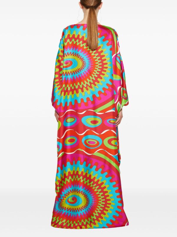 Browns PUCCI Pink Bersaglio-Print Kaftan Dress | Browns Day Dresses