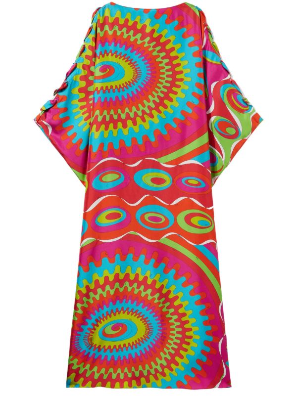 browns PUCCI Pink Bersaglio-Print Kaftan Dress | Browns Day Dresses
