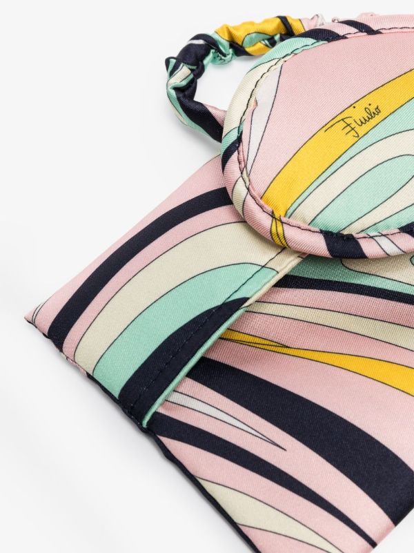 Browns PUCCI Pink Onde-print Eye Mask | Browns Sleep Accessories