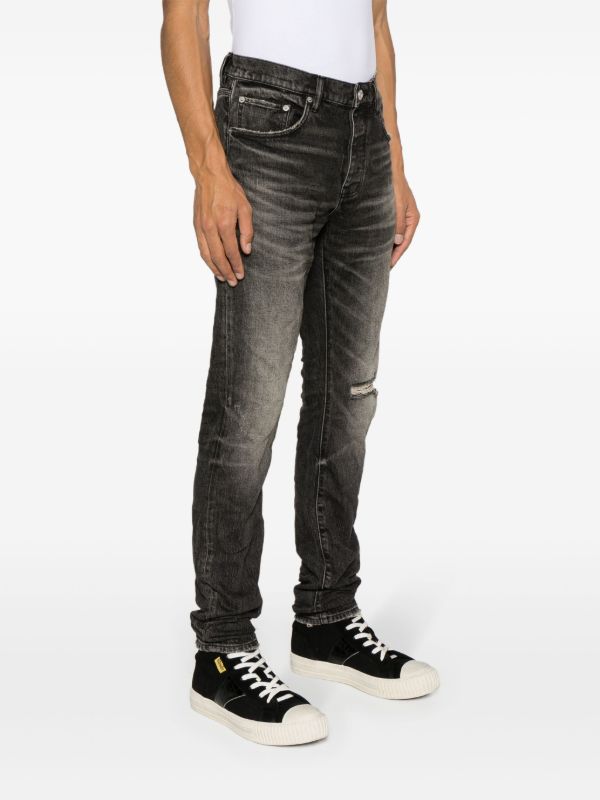Browns Purple Brand Black P001 Low-Rise Slim Jeans | Browns Slim-Fit Jeans