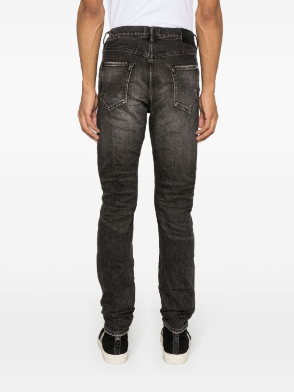 Browns Purple Brand Black P001 Low-Rise Slim Jeans | Browns Slim-Fit Jeans