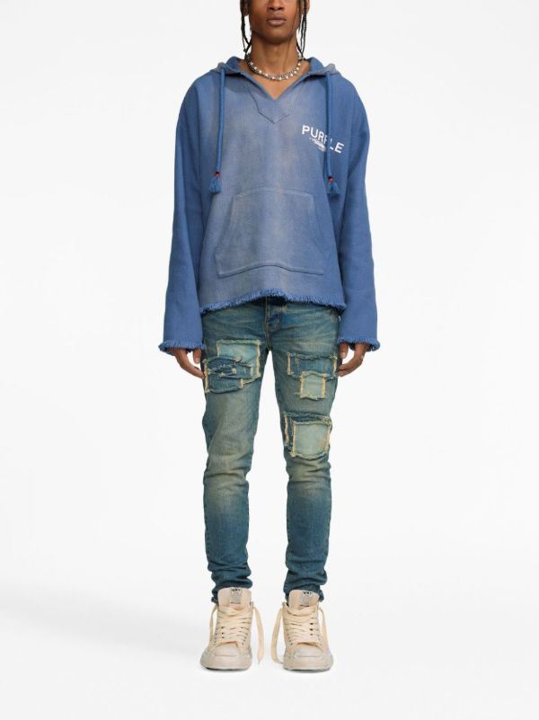 Browns Purple Brand Blue P001 Distressed Skinny Jeans | Browns Skinny Jeans