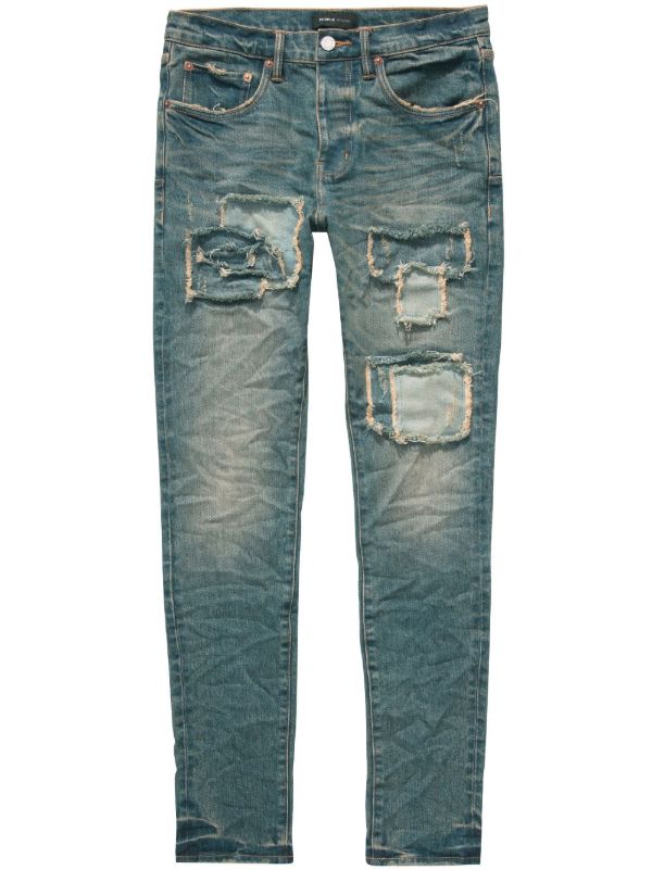 browns Purple Brand Blue P001 Distressed Skinny Jeans | Browns Skinny Jeans