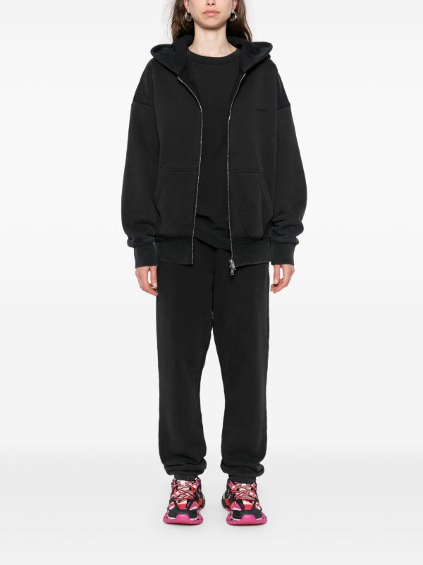 Browns Purple Brand Cotton Zip-up Hoodie | Browns Hoodies