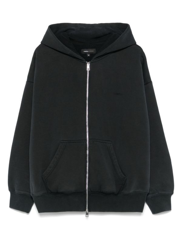 browns Purple Brand cotton zip-up hoodie | Browns Hoodies