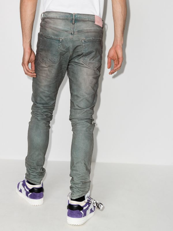 Browns Purple Brand Distressed Slim Leg Jeans | Browns Slim-Fit Jeans