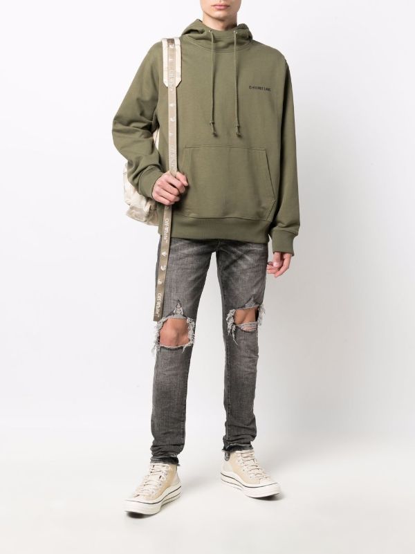 Browns Purple Brand Grey Distressed Slim Jeans | Browns Slim-Fit Jeans