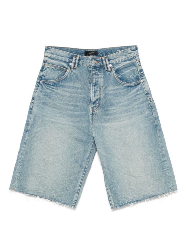 browns Purple Brand logo-patch denim shorts | Browns Denim Shorts