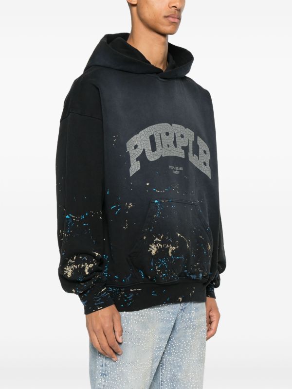 Browns Purple Brand Logo-print Hoodie | Browns Hoodies