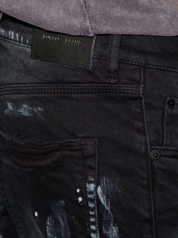 Browns Purple Brand P001 Resin Knee Slit Skinny Jeans | Browns Skinny Jeans