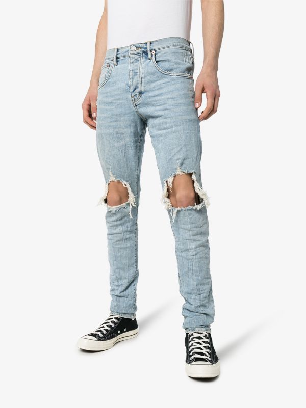 Browns Purple Brand P002 Blowout Tapered Jeans | Browns Slim-Fit Jeans