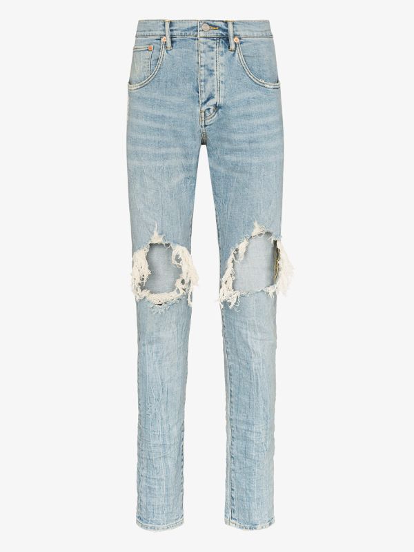 browns Purple Brand P002 blowout tapered jeans | Browns Slim-Fit Jeans