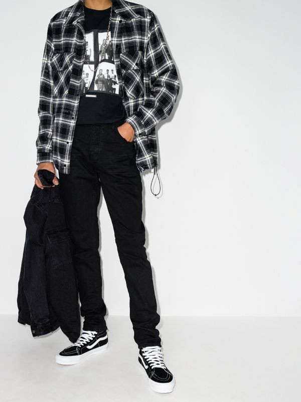 Browns Purple Brand P002 Raw Hem Slim Fit Jeans | Browns Slim-Fit Jeans
