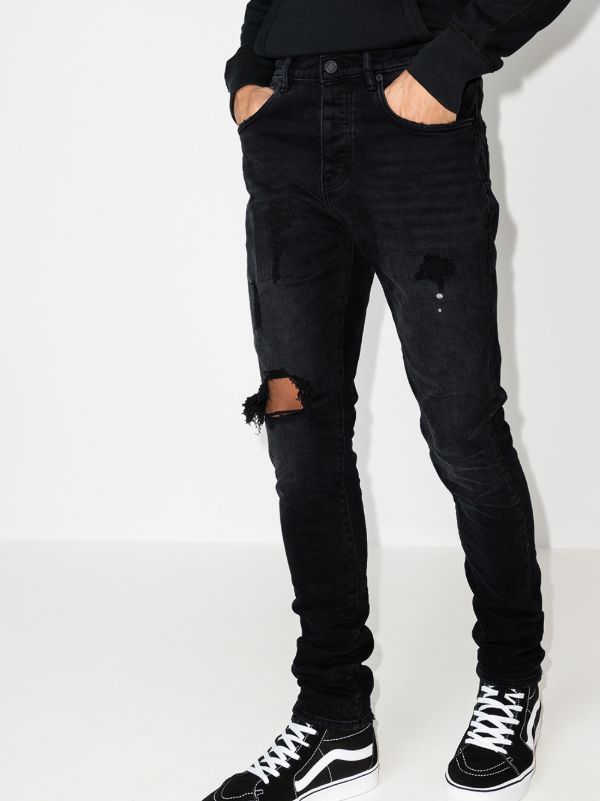Browns Purple Brand P002 Ripped Slim Jeans | Browns Tapered Jeans