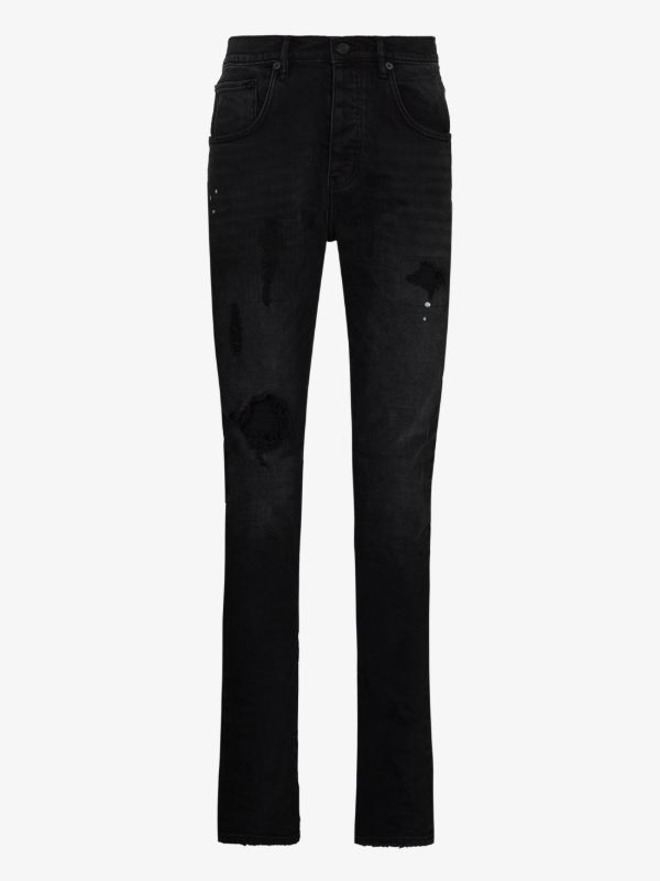browns Purple Brand P002 ripped slim jeans | Browns Tapered Jeans
