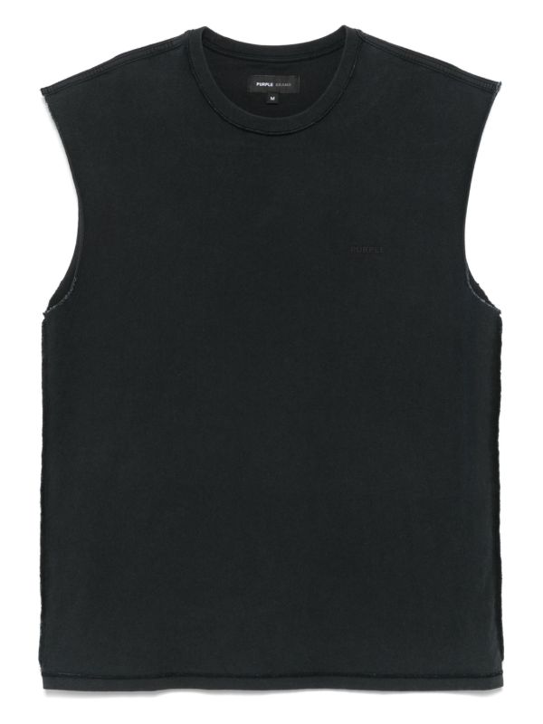 browns Purple Brand textured jersey tank top | Browns Vests & Tank Tops