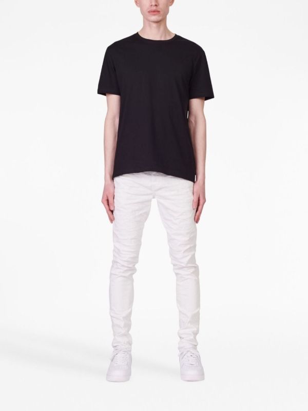 Browns Purple Brand White P001 Crinkled Slim Jeans | Browns Slim-Fit Jeans
