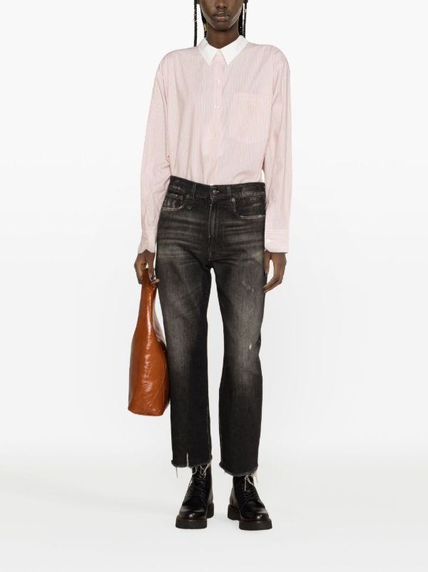 Browns R13 Black Tobi Joy Straight Jeans | Browns Straight-Leg Jeans