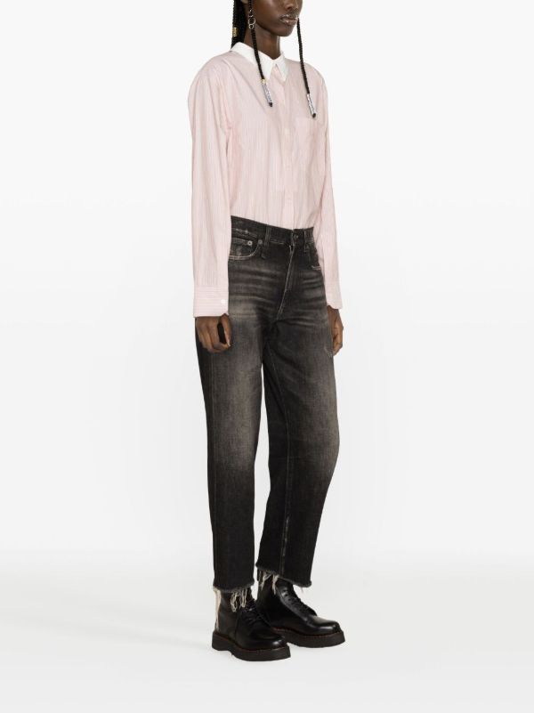 Browns R13 Black Tobi Joy Straight Jeans | Browns Straight-Leg Jeans