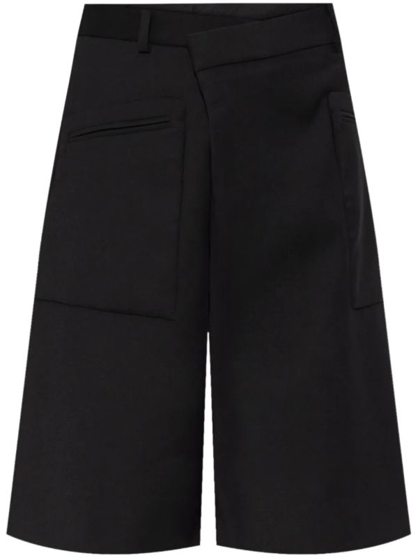 browns R13 Black Twist-Detail Shorts | Browns Knee-Length Shorts