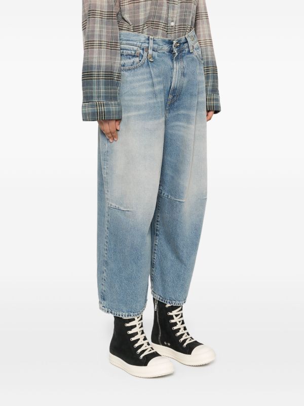 Browns R13 Blue Cropped Wide-Leg Jeans | Browns Wide-Leg Jeans