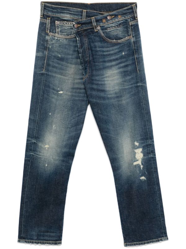 browns R13 Blue Crossover Jeans | Browns Straight-Leg Jeans